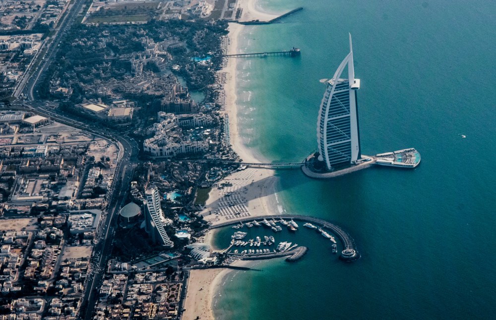 Vista aérea sobre Dubai