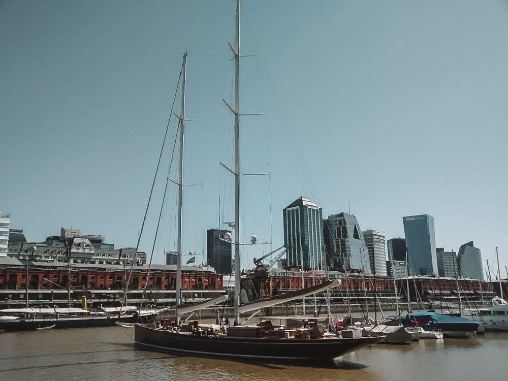 Barcos no Porto Madero, Buenos Aires